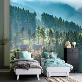 Tranh dán tường phong cảnh núi me122