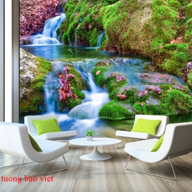 Tranh dán tường thác nước w198
