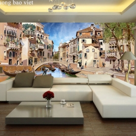 Tranh dán tường thành phố fm467