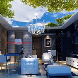 Giấy dán tường phòng khách me234