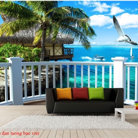 Tranh dán tường cảnh biển s293