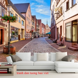 Tranh dán tường cho quán cafe me237