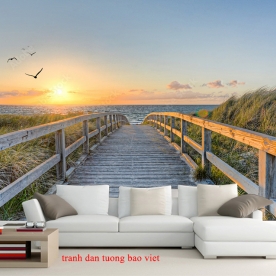 Tranh dán tường sông núi me239