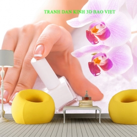 Tranh dán tường 3d cho tiệm nails ni010 