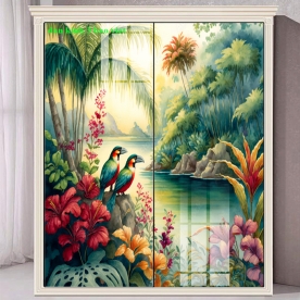 Tranh dán kính 3d 2 mặt n2003-185