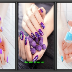 Decal dán kính cao cấp spa nails n2005-295
