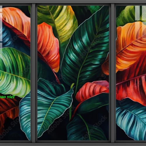 Tranh dán kính 3d 2 mặt n2005-298