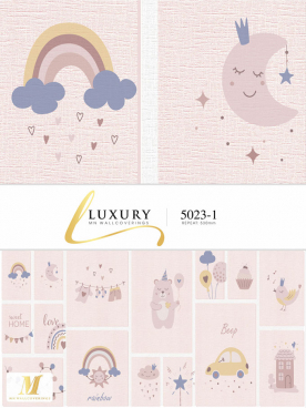 Giấy dán tường hàn quốc luxury 5001-15023-1