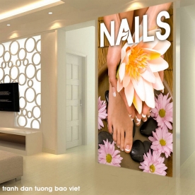 Tranh dán kính nail spa k326