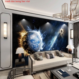 Tranh dán tường 3d galaxy c201