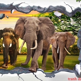 Tranh dán tường 3d ni004