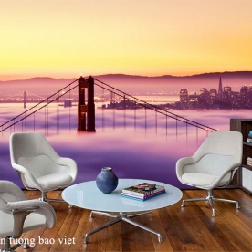 Tranh dán tường cảnh thành phố Sanfrancisco me127