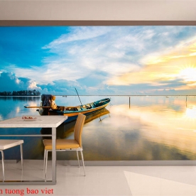 Tranh dán tường phong cảnh biển s263