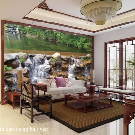 Tranh dán tường thác nước w201
