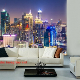 Tranh dán tường cảnh thành phố me260