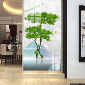 Tranh dán kính 3d 2 mặt k535