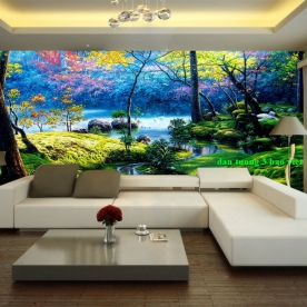 Giấy dán tường phòng khách phong cảnh n2003-189