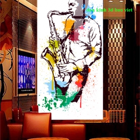 Tranh dán kính 3d 2 mặt k565