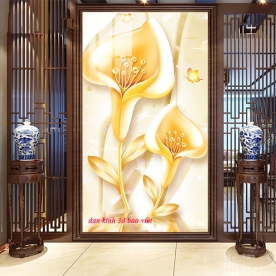 Tranh dán kính 3d 2 mặt k566