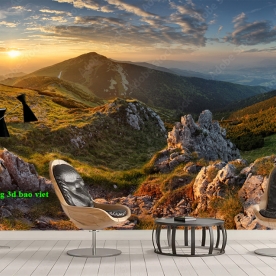 Tranh dán tường phong cảnh núi n2003-210