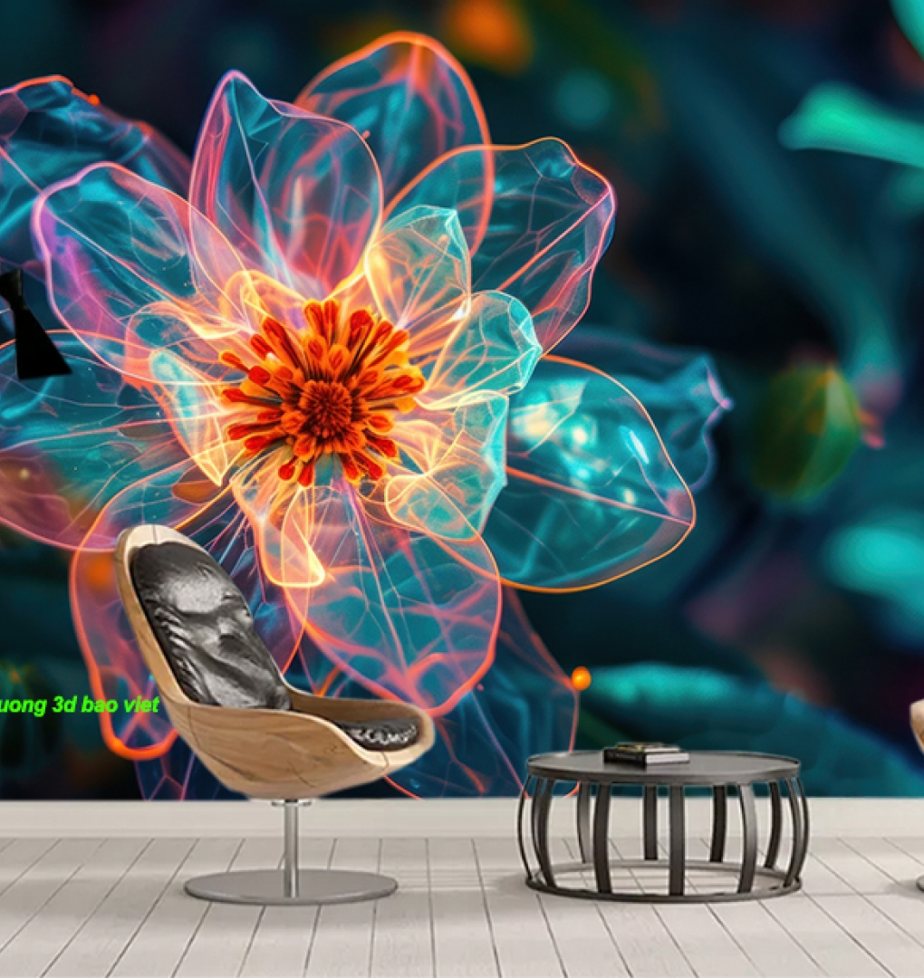 Giấy dán tường phòng khách h389