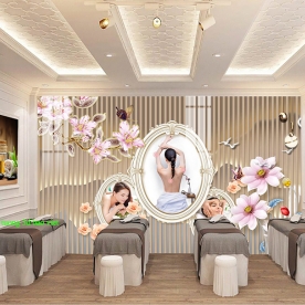 Tranh dán tường 3d nails spa n2004-428