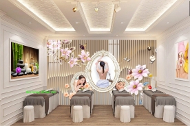 Tranh dán tường 3d nails spa n2004-428