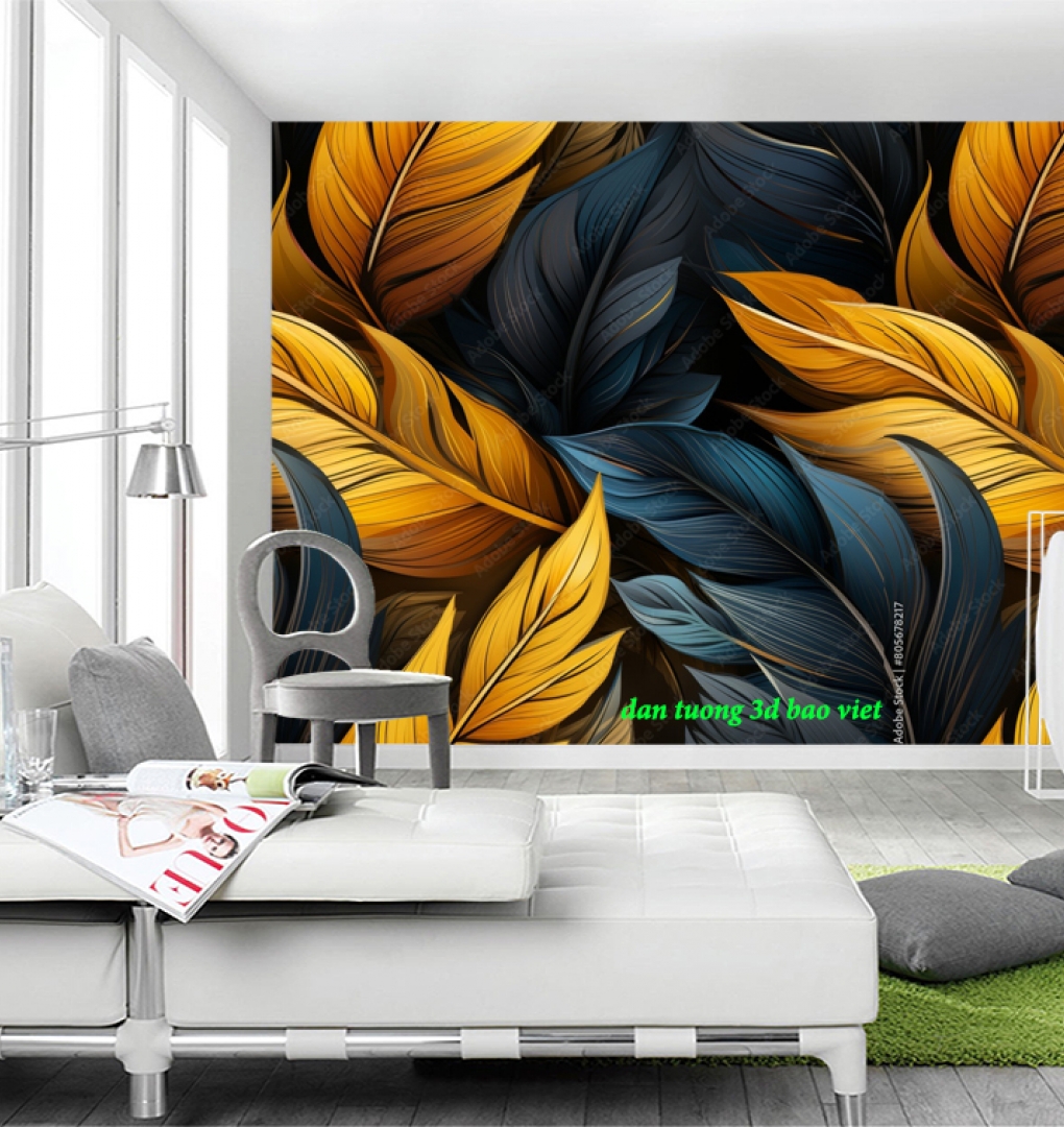 Giấy dán tường lá cây n2005-301