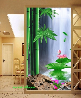 Tranh dán kính 3d 2 mặt k609