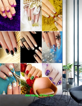 Tranh dán tường 3d nails spa senails069