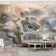 Giấy dán tường 3D hoa sen