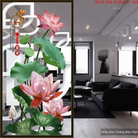 Decal dán kính 3d cao cấp seft029