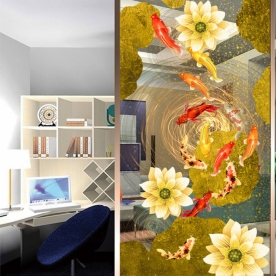 Decal dán kính 3d cao cấp sek237