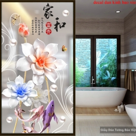 Decal dán kính cao cấp 3d se027