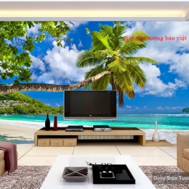 Đặt in giấy dán tường phong cảnh biển S068