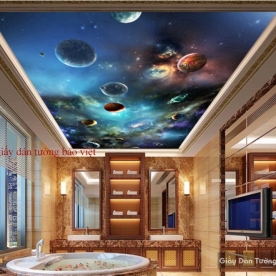 Giấy dán tường dán trần nhà Galaxy K15648040