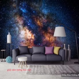 Giấy dán tường galaxy cho phòng ngủ c123