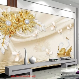 Giấy dán tường giả ngọc D058