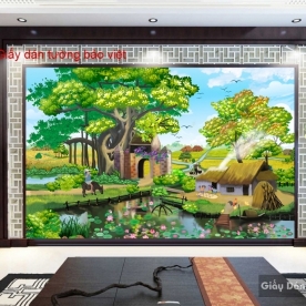 Giấy dán tường phong cảnh đồng quê vn ART004