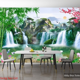 Giấy dán tường phong thủy ft093