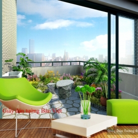 Giấy dán tường 3D ban công Fm192