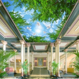 Giấy dán tường 3D dán trần nhà K14376515