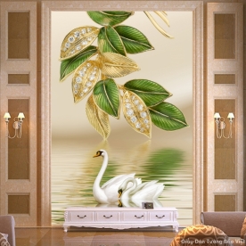 Giấy dán tường 3D đẹp FL034