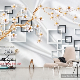 Giấy dán tường 3D đẹp giá rẻ 035