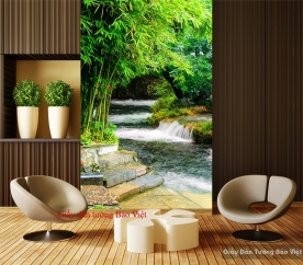 Giấy dán tường 3D phong cảnh K086