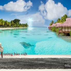Giấy dán tường 3D phong cảnh biển S092