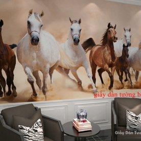 Giấy dán tường 3D phong thủy H009