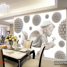 Giấy dán tường 3d d196