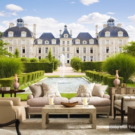 Giấy dán tường 3d lâu đài Fi005