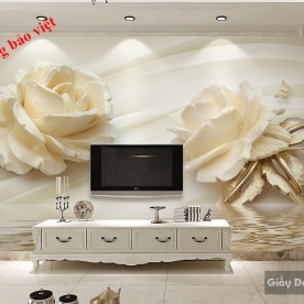 Giấy dán tường hoa 3D FL050